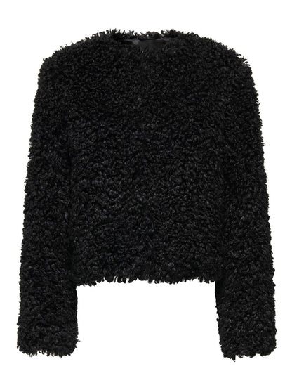 Jdyneo Faux Fur Jacket Otw Sie Sort