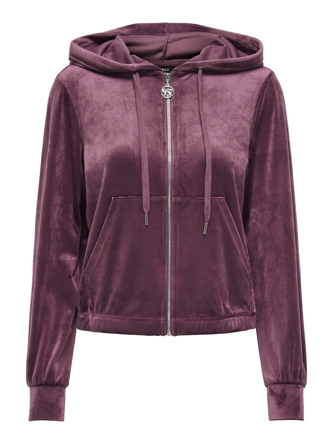 Onlrebel L/s Zip Hood Swt Mørkelilla
