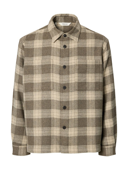 Slmole-Pablo Wool Blend Overshirt Noos Grå