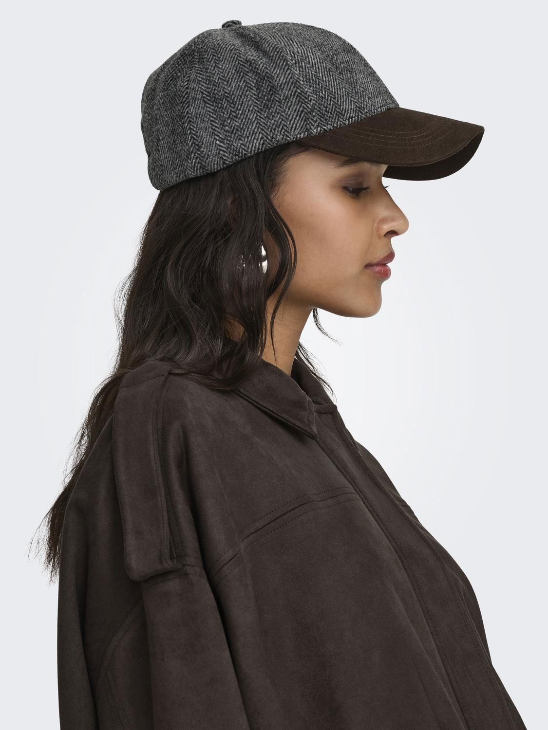 Jdynia Faux Suede Bat Jacket Otw Noos Brun