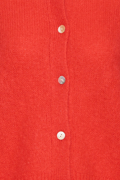 Sbgulvig Knit Cardigan Rød