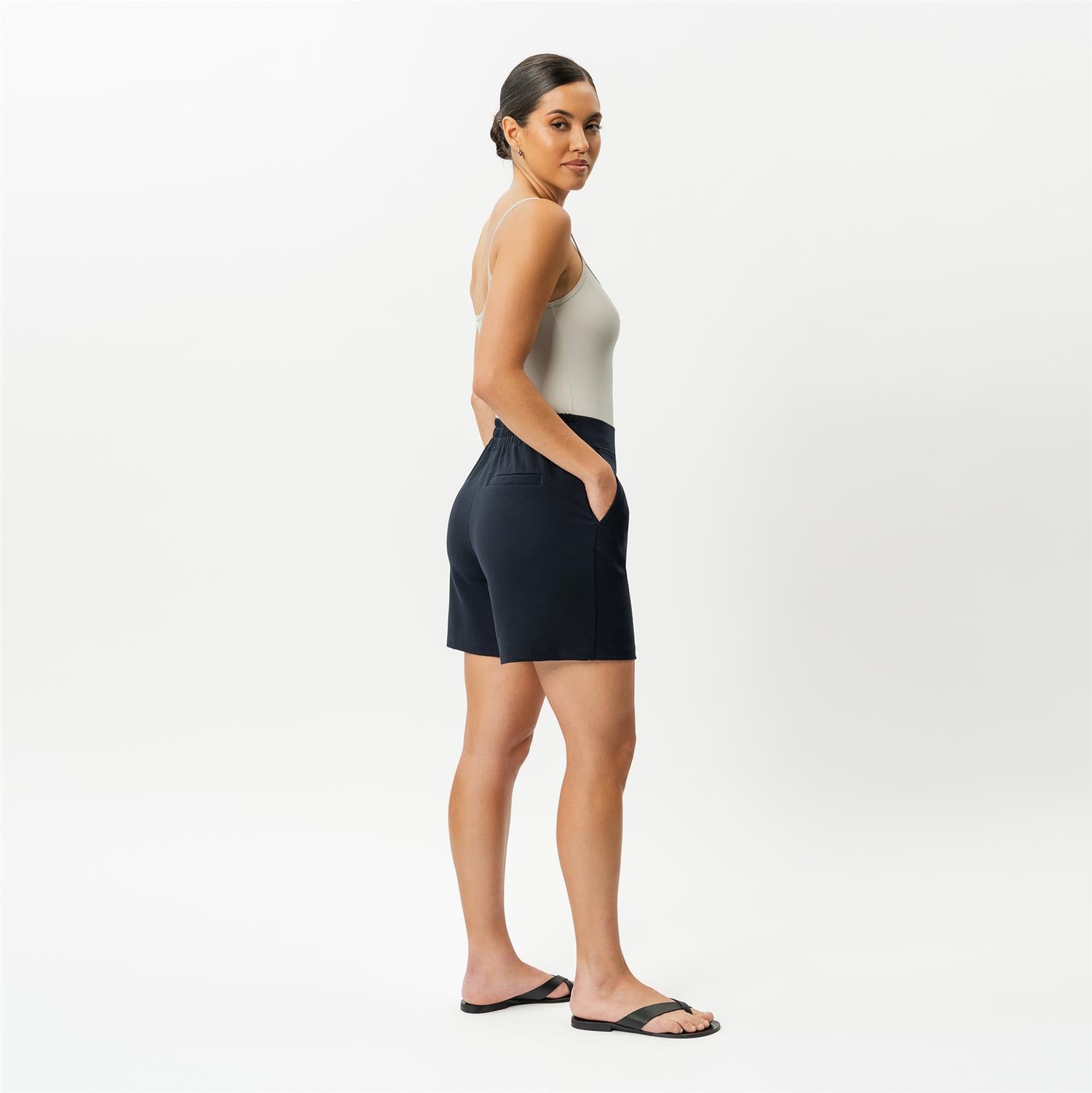 Light Ponte Shorts Marine