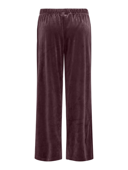 Onlrebel Pin Tuc Pant Swt Mørkelilla