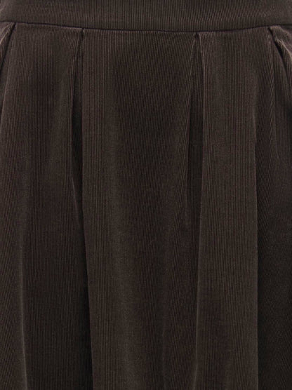 Onlmaila-Nessa Hw Long Cord Skirt Pnt Brun
