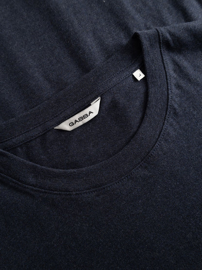 Gabdune Melange New Sst-Shirt Blå