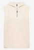 TOS Teddy troyer vest w.hood Off-White