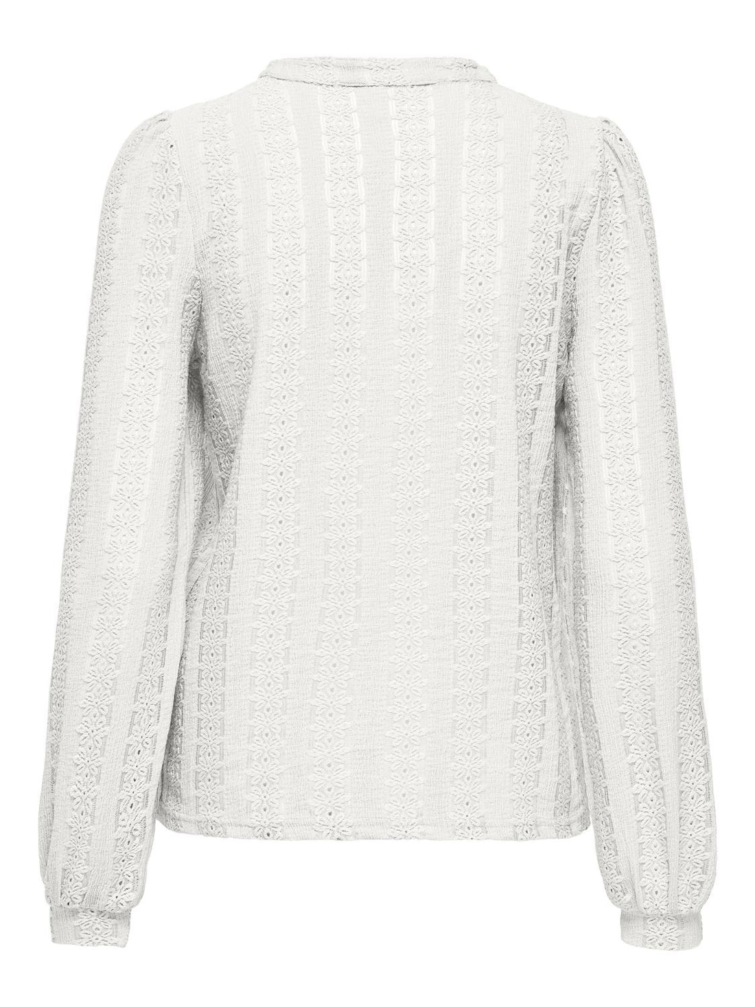 Onlmelanie L/s Split Top Jrs Hvit