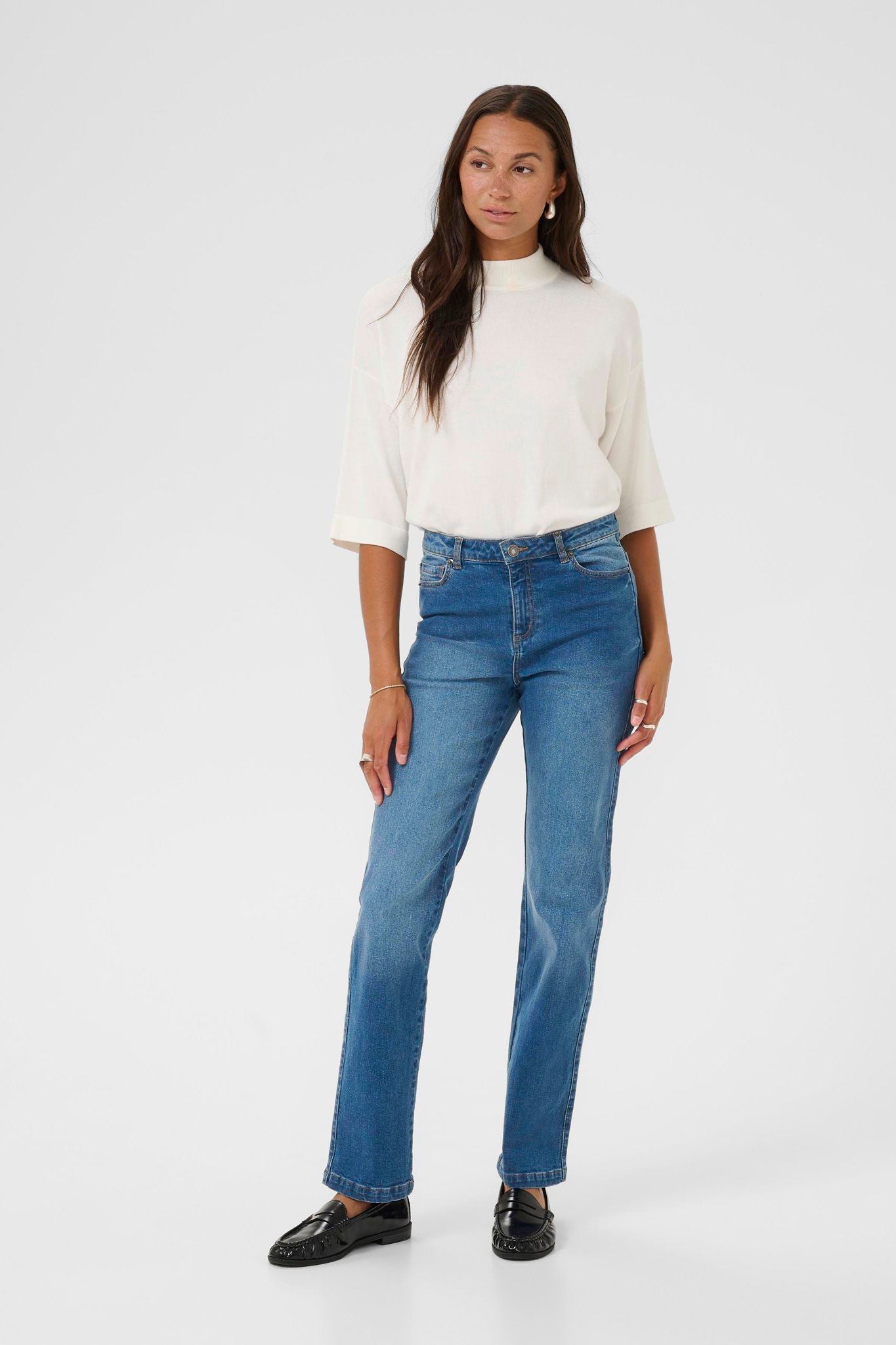 Kamaris Reg Fit Jeans Blå