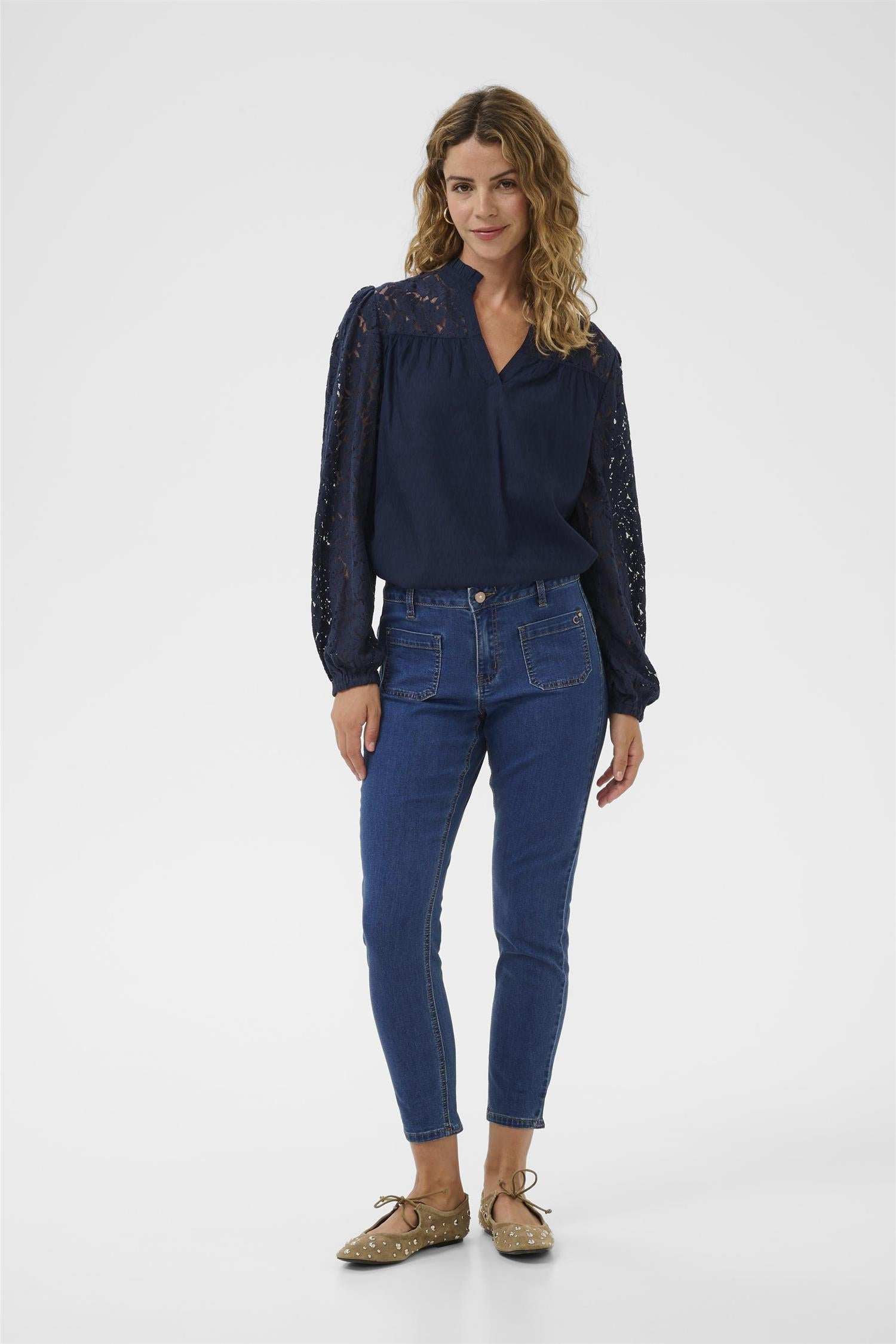 Crsanny Sorya 7/8 Jeans - Baiily Fit Blå