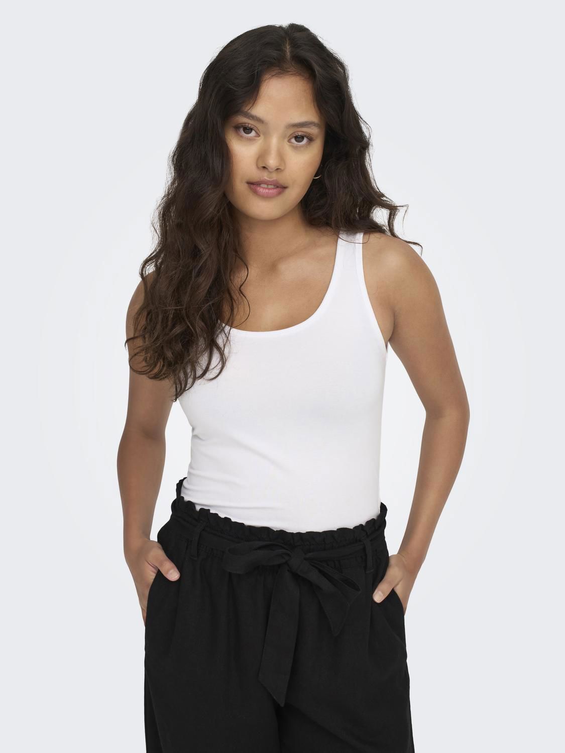 Jdyava S/l Tank Top 180 Jrs Noos Hvit