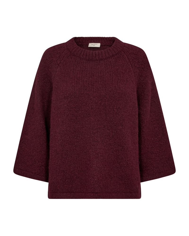 Fqgrslulu-Pullover Burgunder