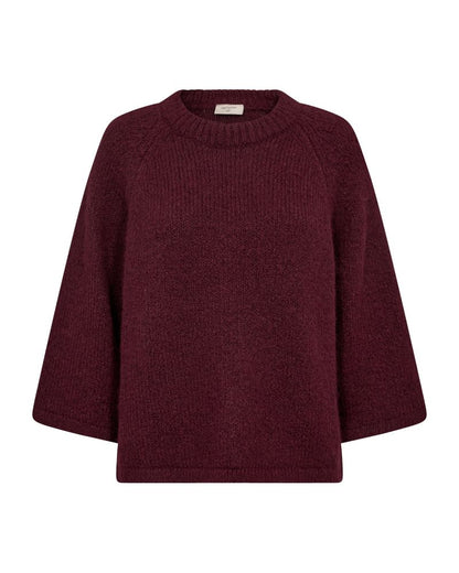 Fqgrslulu-Pullover Burgunder