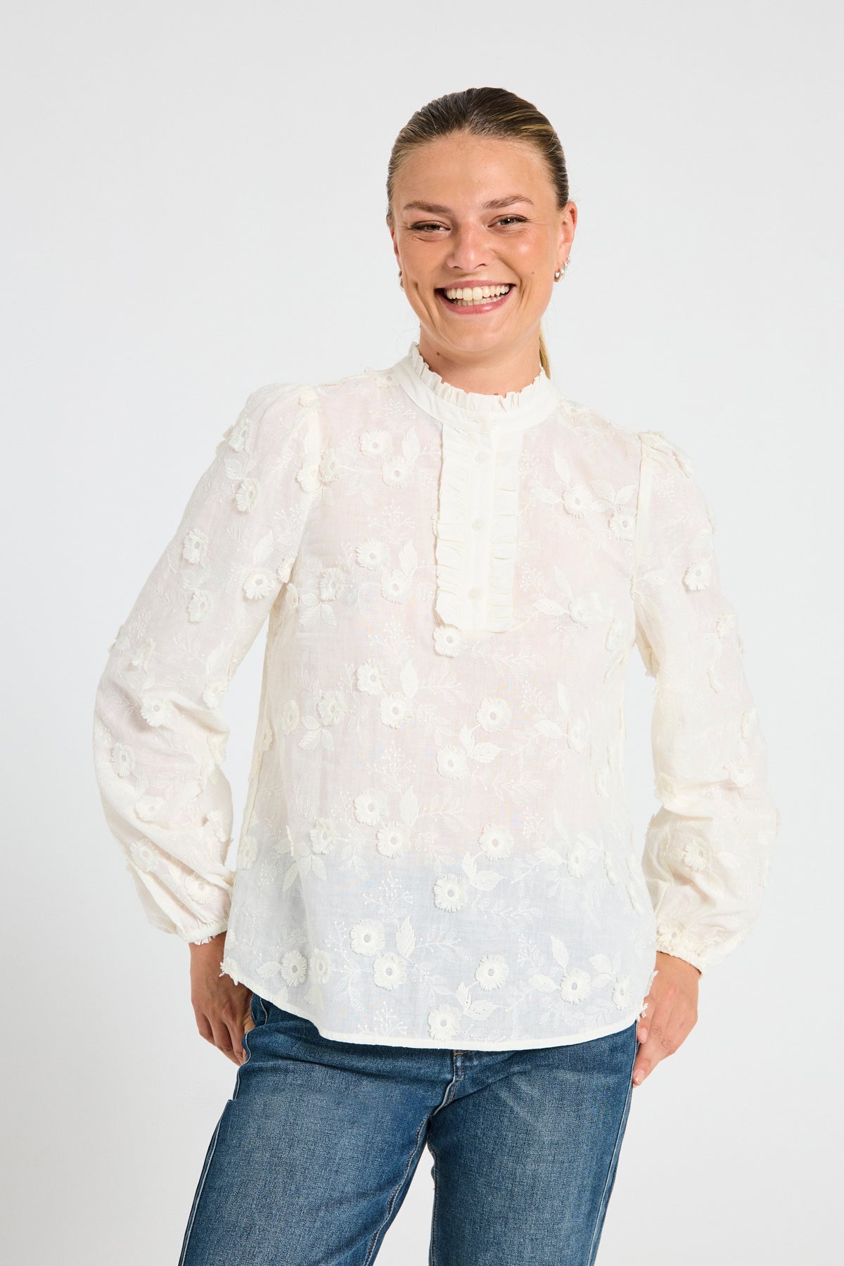 FQDARANA-BLOUSE Offwhite