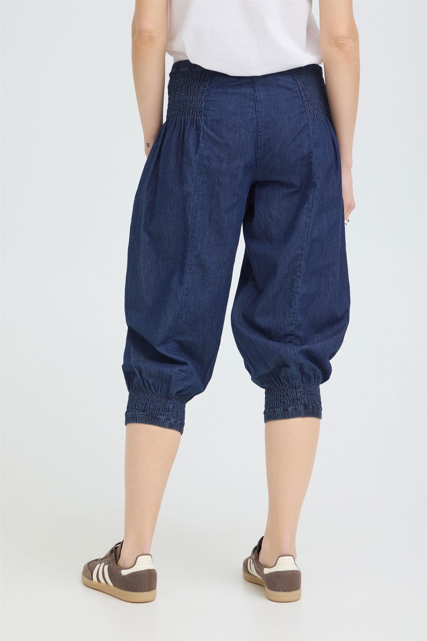 Pzjill Denim Capri Blå