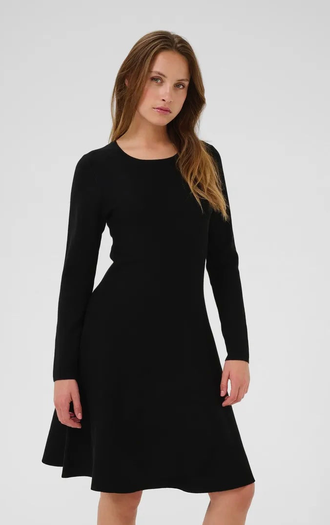 Kamalina Knit Dress Black Deep