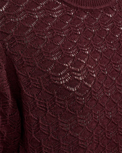 Fqclarry-Pullover Burgunder