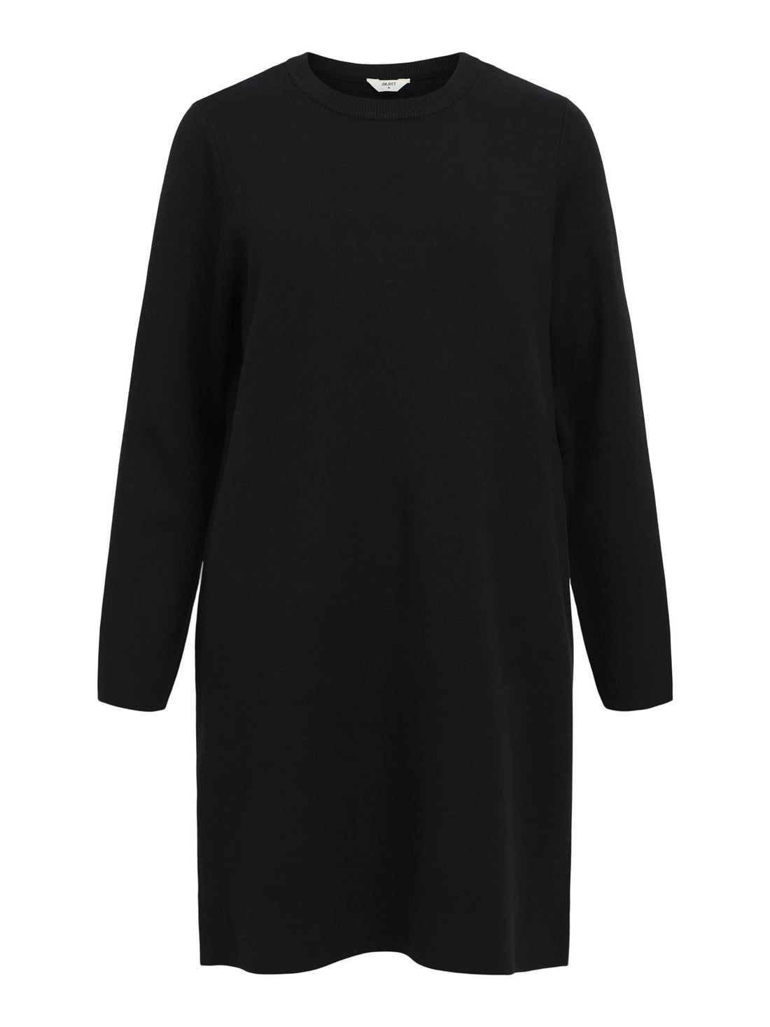 OBJREYNARD RE L/S O-NECK DRESS Black