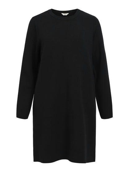 OBJREYNARD RE L/S O-NECK DRESS Black