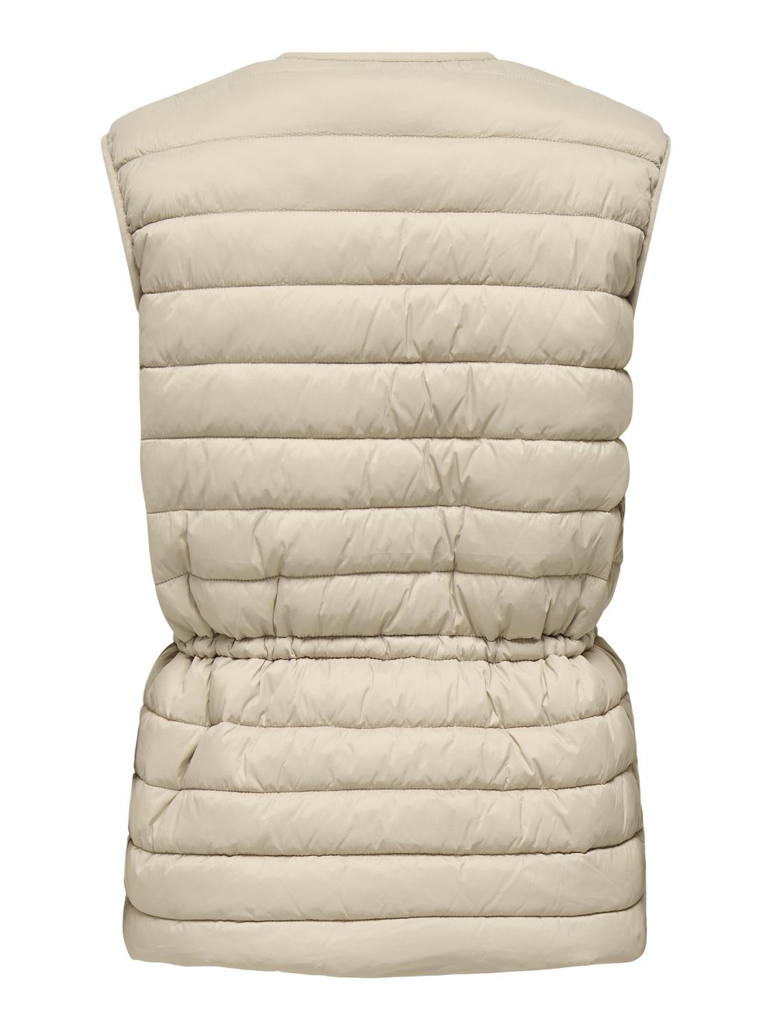 Jdyrenee Quilt Waistcoat Otw Sij Beige