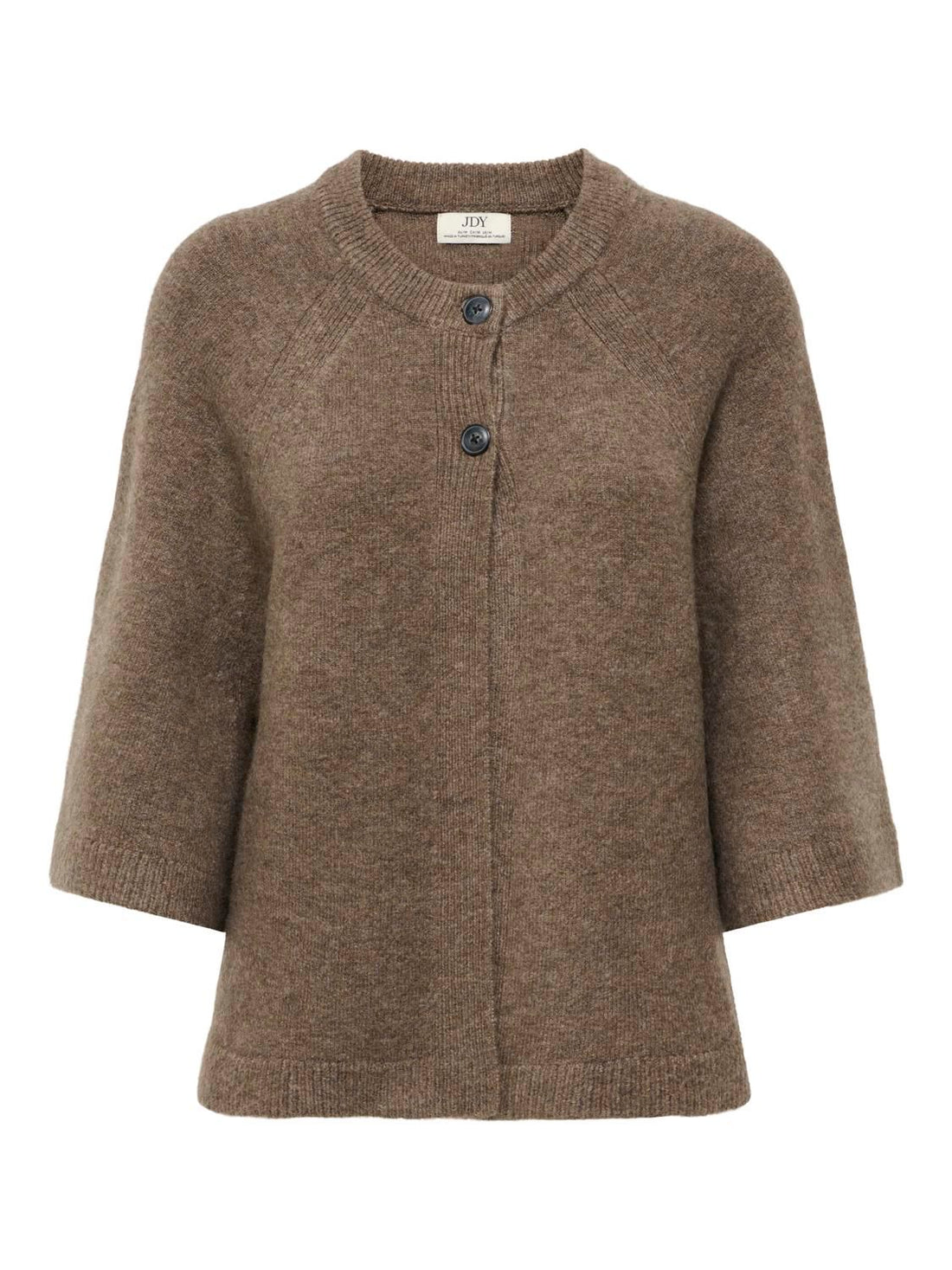 Jdycady 3/4 O-Neck Cape Cardigan Knt Brun