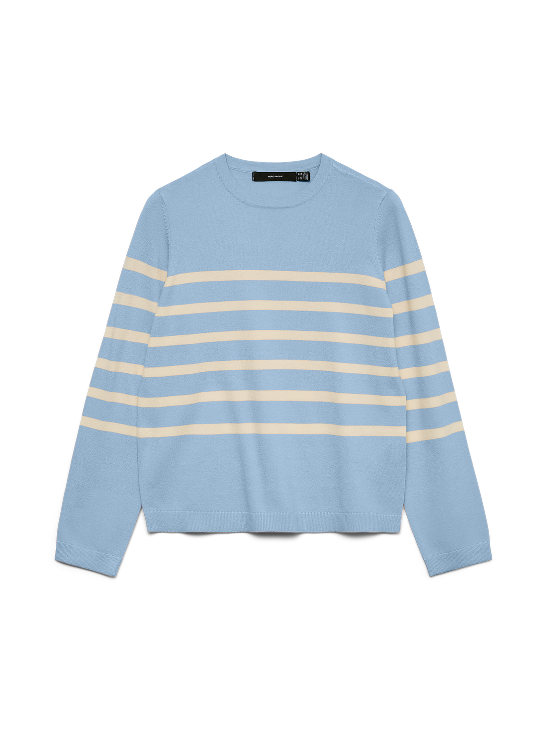 Vmsaba Plain Ls O-Neck Pullover Ga Noos Blå