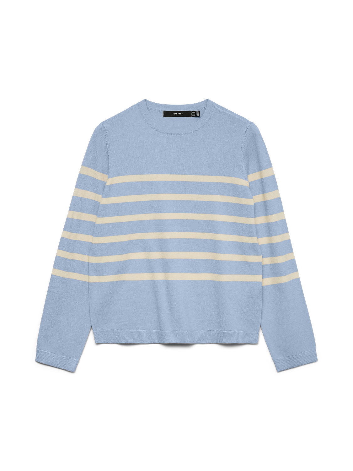 Vmsaba Plain Ls O-Neck Pullover Ga Noos Blå