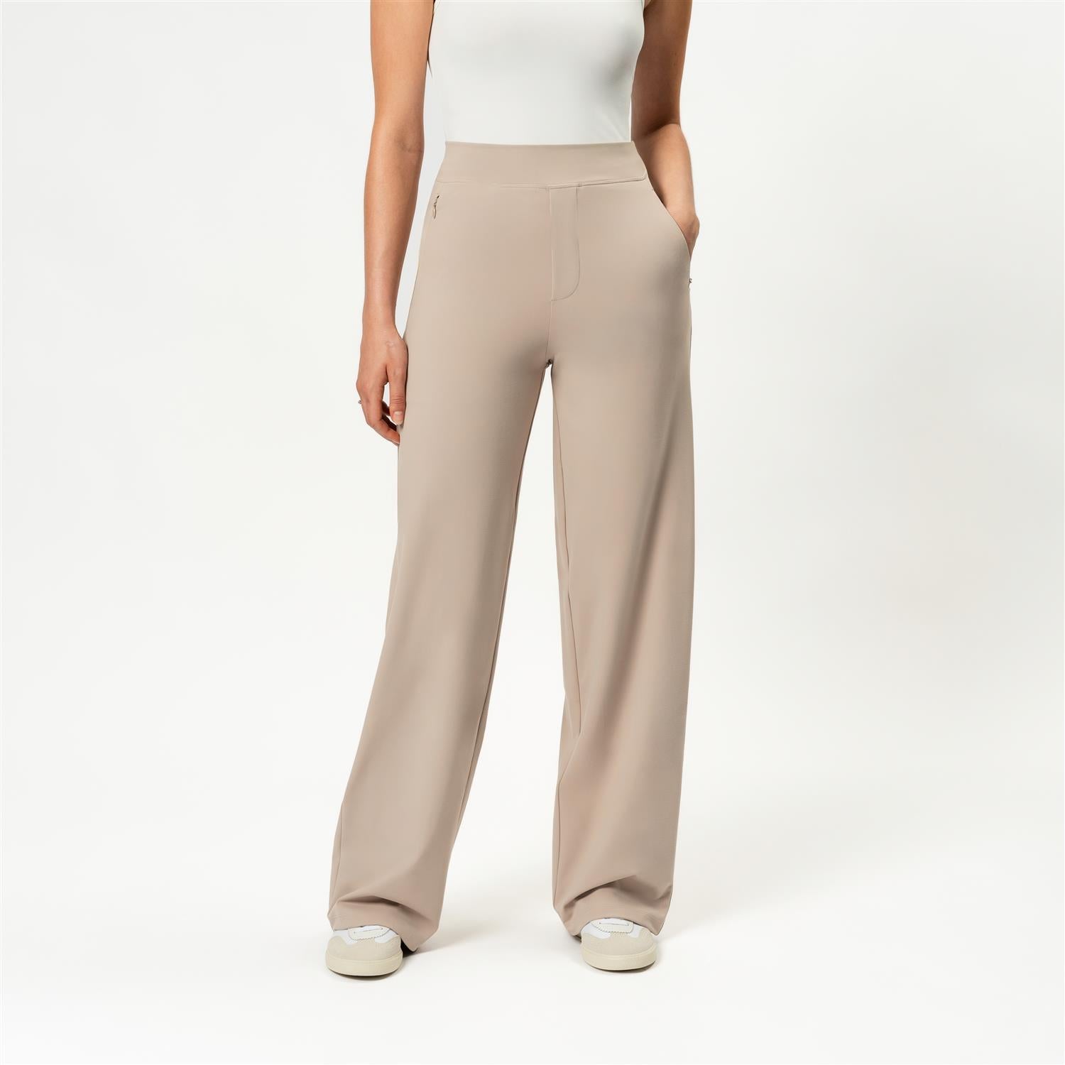 Asana Relaxed Straight Pant Beige