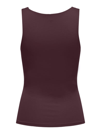 Onlea S/l 2-Ways Fit Top Jrs Noos Burgunder