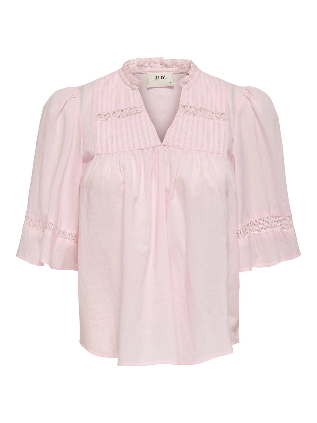 Jdyjulie 2/4 Lace Detail Top Wvn Exp Rosa