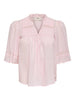Jdyjulie 2/4 Lace Detail Top Wvn Exp Rosa
