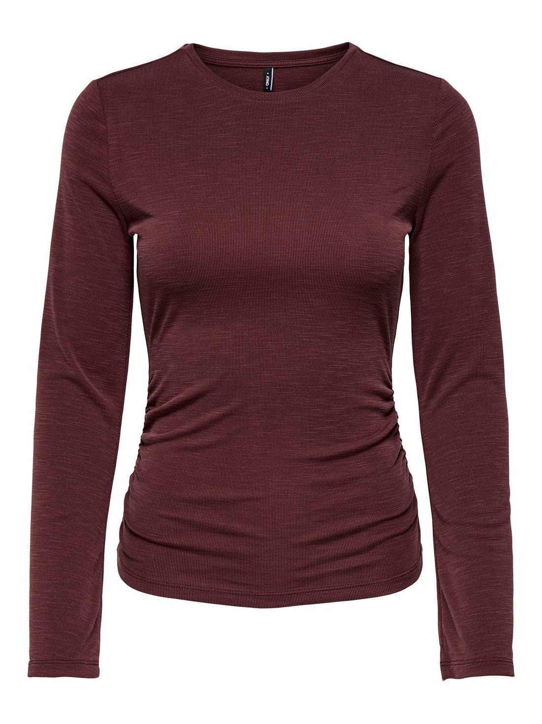 Onlfree Life L/s Slub Rib Top Jrs Mørkelilla