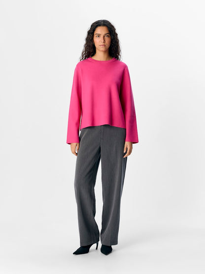 OBJREYNARD SQUARE SLEEVE O-NECK NOOS Bringebær