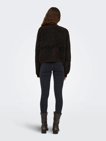 Jdyeira Life L/s Oneck Cardigan Knt Noos Brun