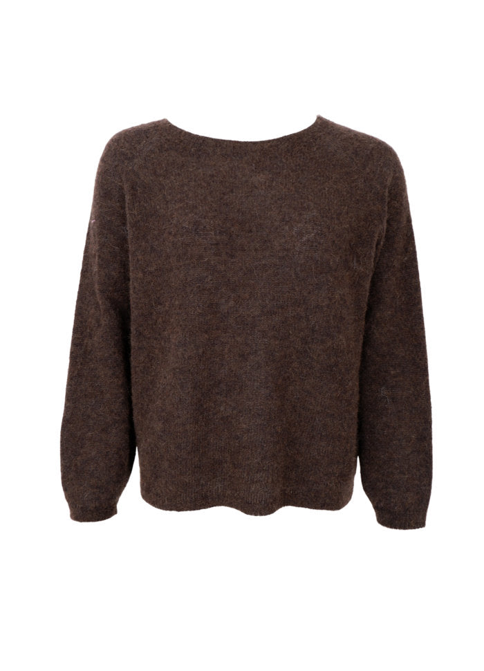 BCDELL LS KNIT JUMPER Brun