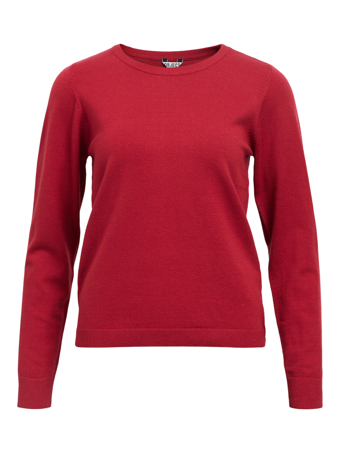 Objthess L/s O-Neck Knit Pullover Noos Rød