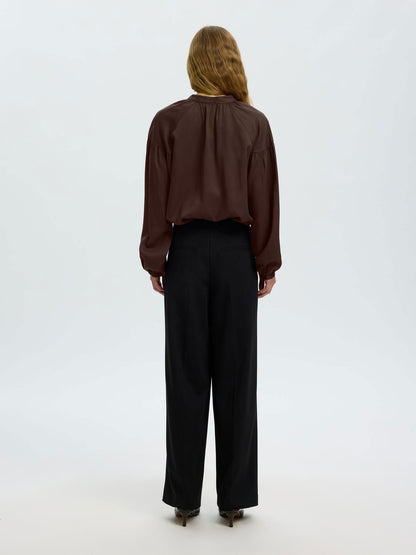 Slwdonna Ls Shirt Noos Brun