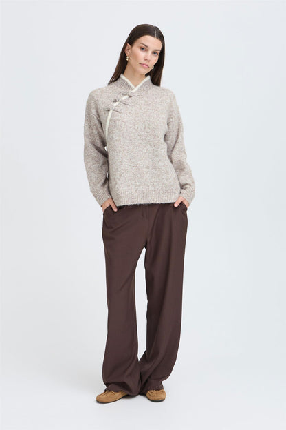Sbxfasha Knit Blouse Beige