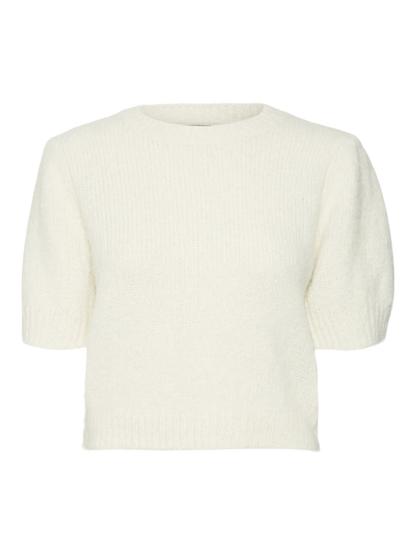 VMNOVAH SS O-NECK PUFF PULLOVER GA NOOS Hvit