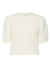 VMNOVAH SS O-NECK PUFF PULLOVER GA NOOS Hvit
