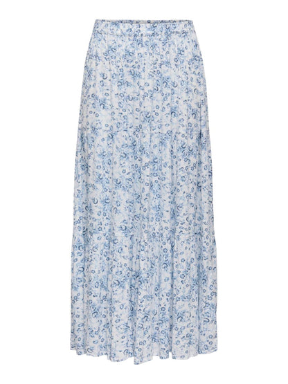 Onlluna Long Skirt Wvn Hvit