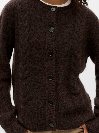 Objnete Re Knit Cardigan E Div 26 Brun
