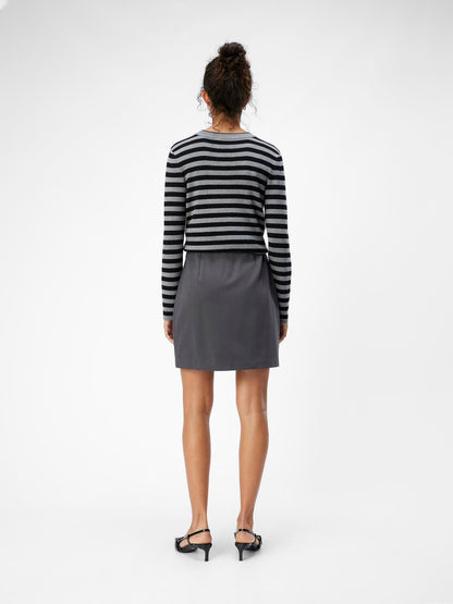 Objlisa Mw Mini Skirt Noos Mørkegrå