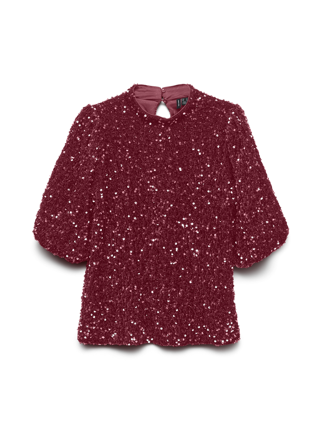 Vmbella 2/4 Highneck Sq Top Jrs Mørkelilla