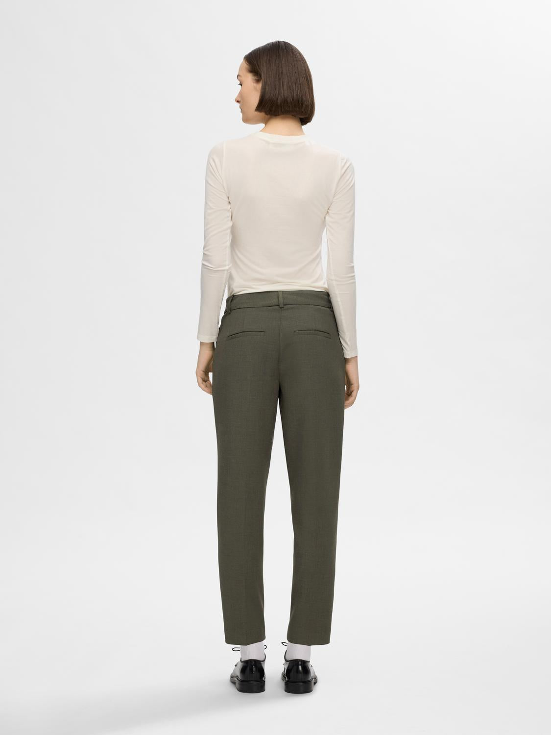 SLFRITA-RIA MW CROP PANT MEL NOOS Kalamata