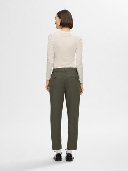 SLFRITA-RIA MW CROP PANT MEL NOOS Kalamata