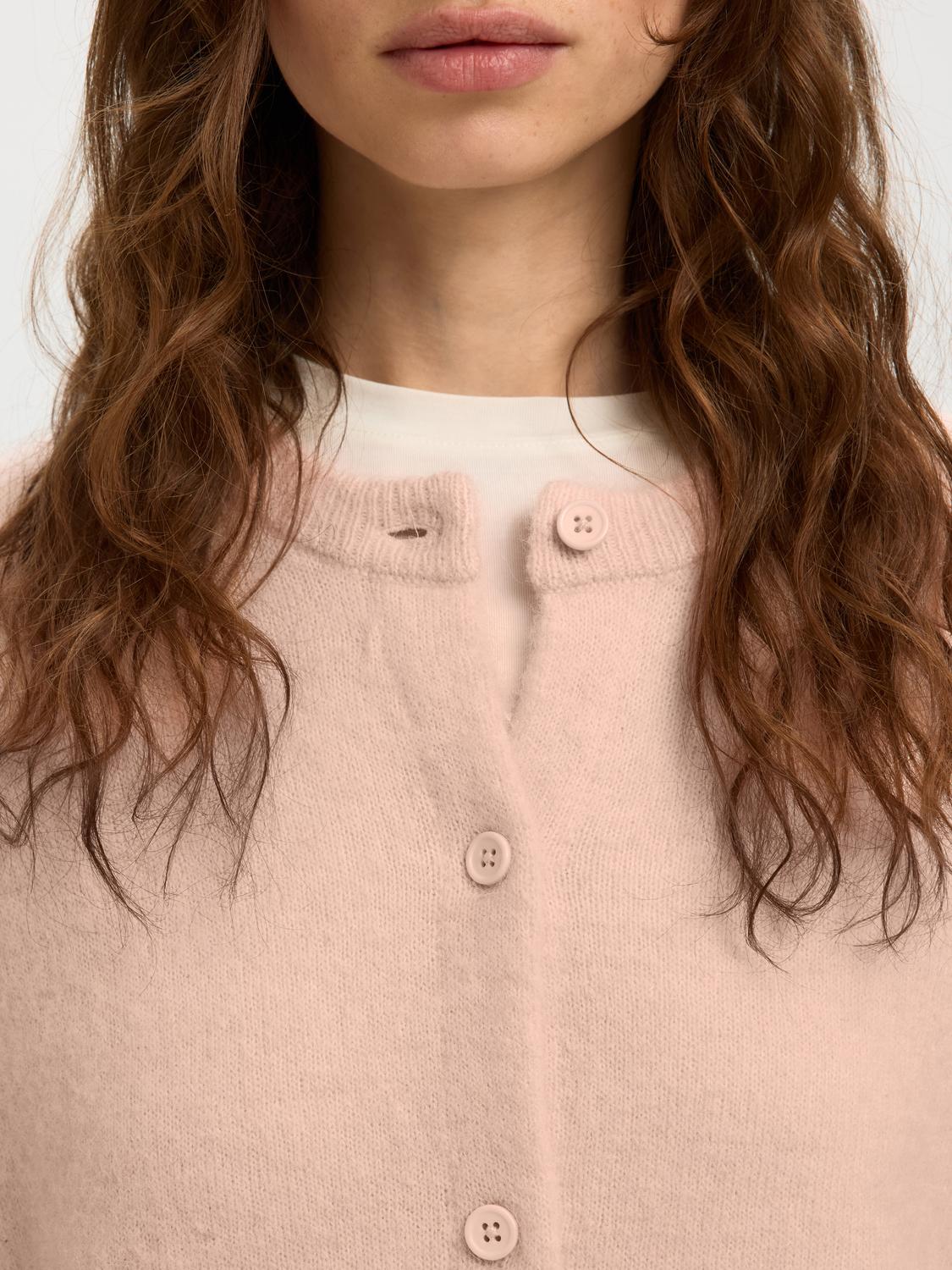 Slwlulu New Ls Knit Cardigan Noos Rosa