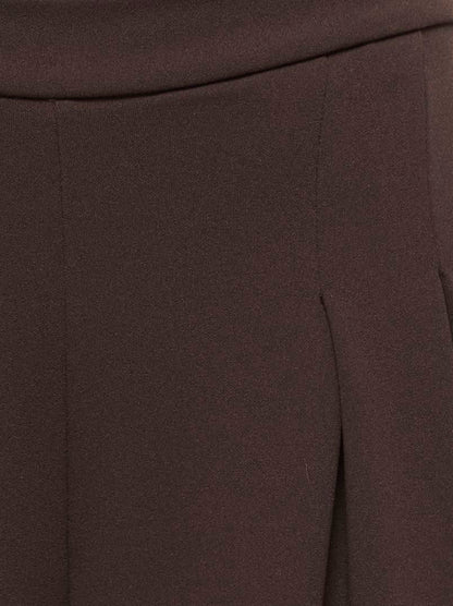 Onlbang Pleat Wide Pant Jrs Brun