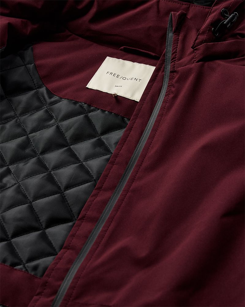 Fqdean-Jacket Burgunder