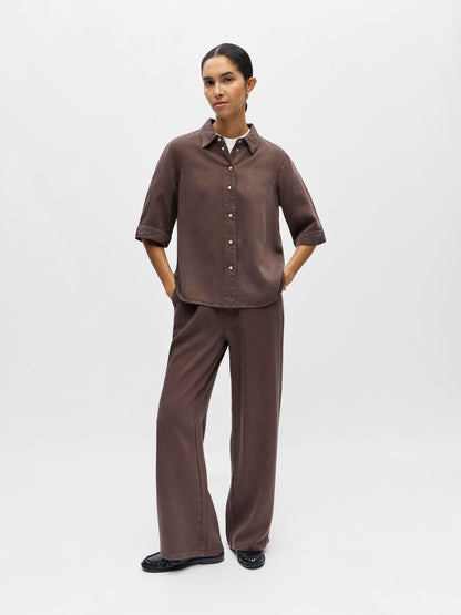 Objframe 2/4 Re Denim Top Noos Brun