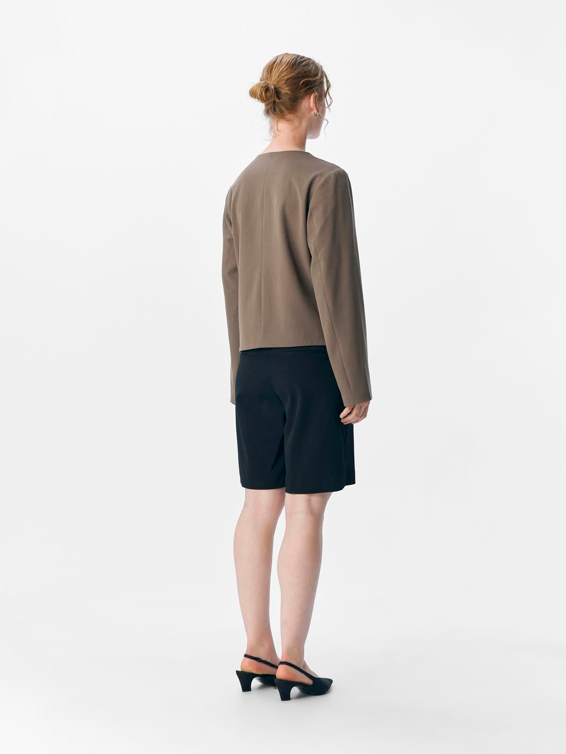 Objlisa L/s Re Blazer Noos Brun